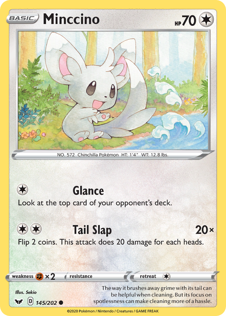 Minccino (145/202) [Sword & Shield: Base Set] | Fandemonia Ltd