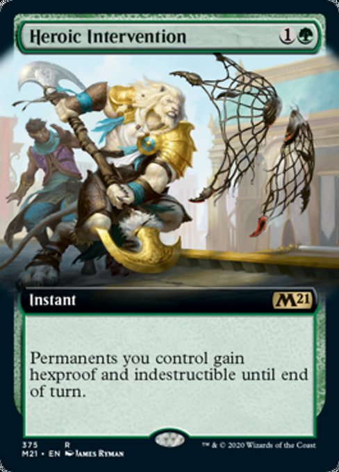 Heroic Intervention (Extended Art) [Core Set 2021] | Fandemonia Ltd