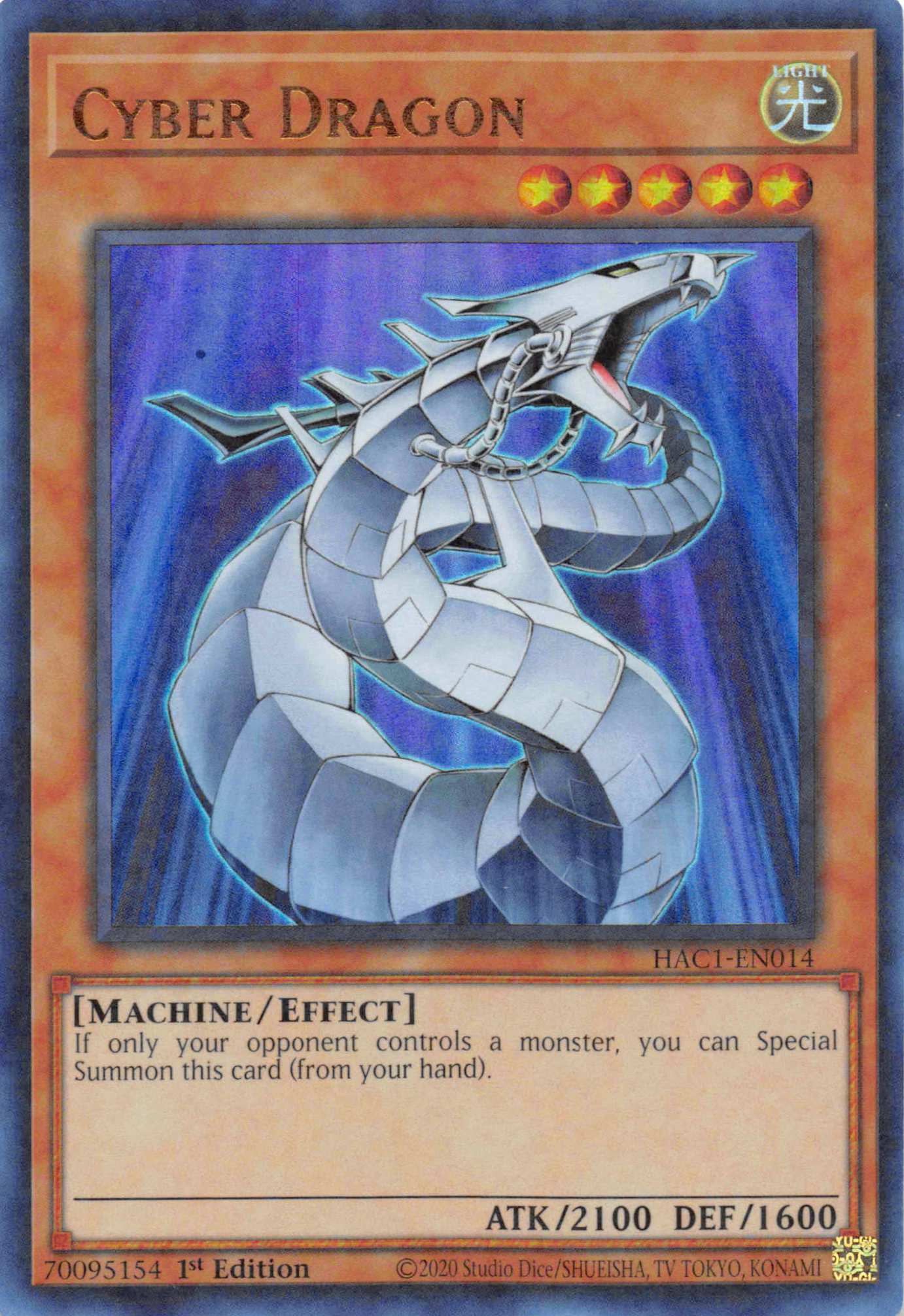 Cyber Dragon (Duel Terminal) [HAC1-EN014] Parallel Rare | Fandemonia Ltd