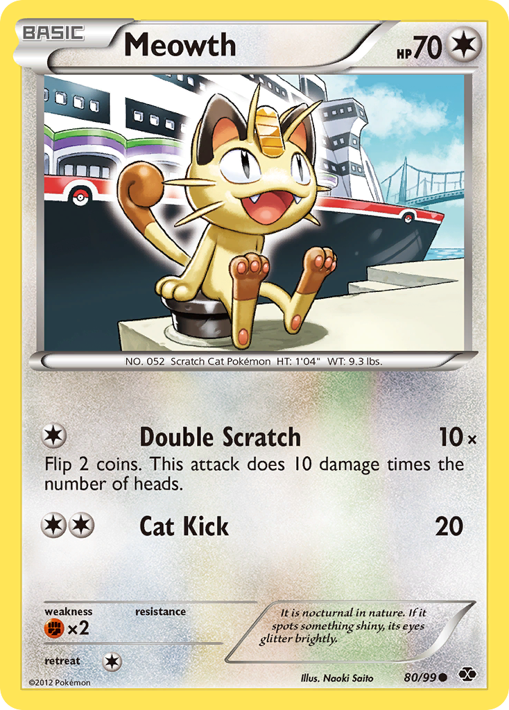 Meowth (80/99) [Black & White: Next Destinies] | Fandemonia Ltd