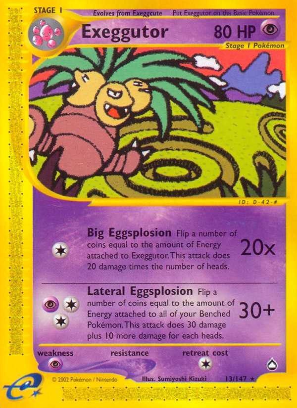 Exeggutor (13/147) [Aquapolis] | Fandemonia Ltd