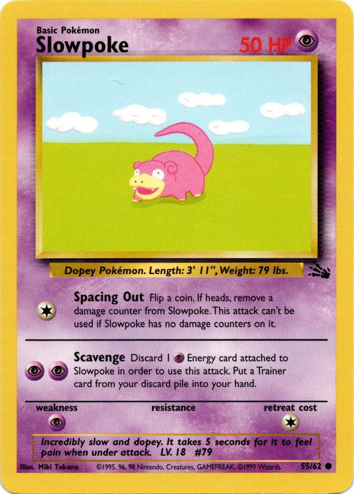 Slowpoke (55/62) [Fossil Unlimited] | Fandemonia Ltd