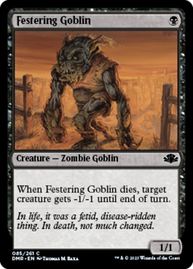 Festering Goblin [Dominaria Remastered] | Fandemonia Ltd