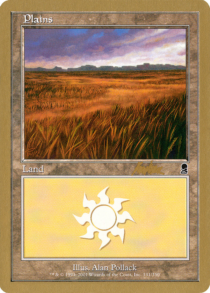 Plains (bk331a) (Brian Kibler) [World Championship Decks 2002] | Fandemonia Ltd