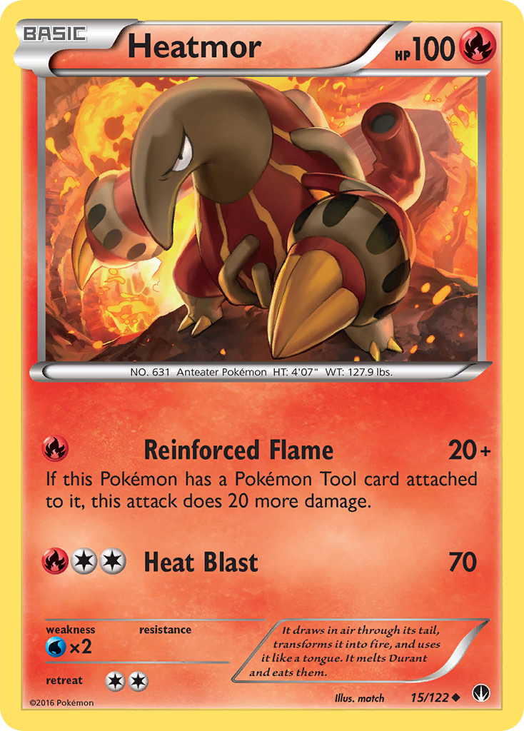 Heatmor (15/122) [XY: BREAKpoint] | Fandemonia Ltd