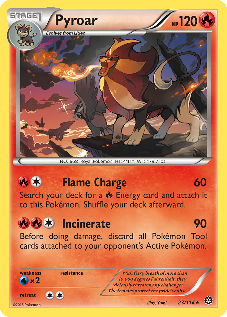 Pyroar (23/114) [XY: Steam Siege] | Fandemonia Ltd