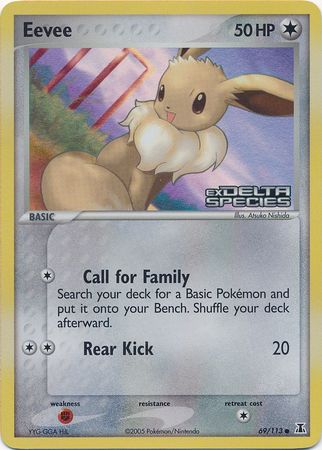 Eevee (69/113) (Stamped) [EX: Delta Species] | Fandemonia Ltd