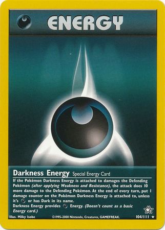 Darkness Energy (104/111) [Neo Genesis Unlimited] | Fandemonia Ltd