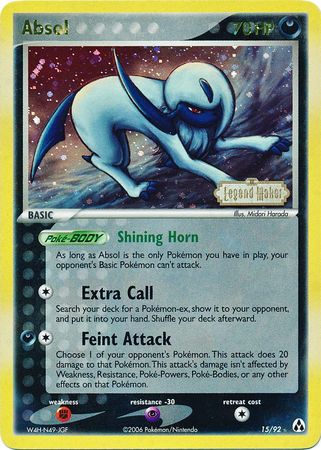 Absol (15/92) (Stamped) [EX: Legend Maker] | Fandemonia Ltd