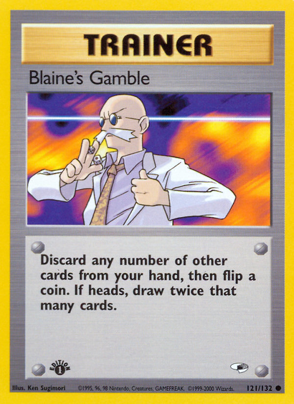 Blaine's Gamble (121/132) [Gym Heroes 1st Edition] | Fandemonia Ltd