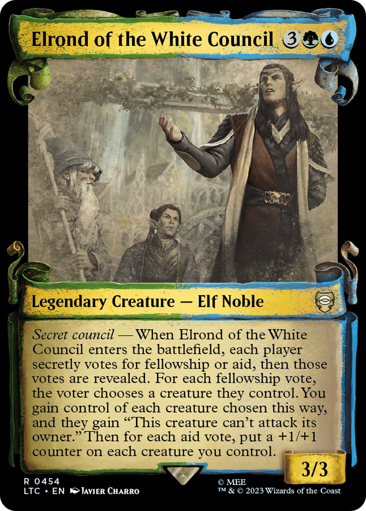 Elrond of the White Council [The Lord of the Rings: Tales of Middle-Earth Commander Showcase Scrolls] | Fandemonia Ltd