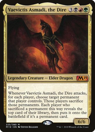 Vaevictis Asmadi, The Dire [Core Set 2019] | Fandemonia Ltd