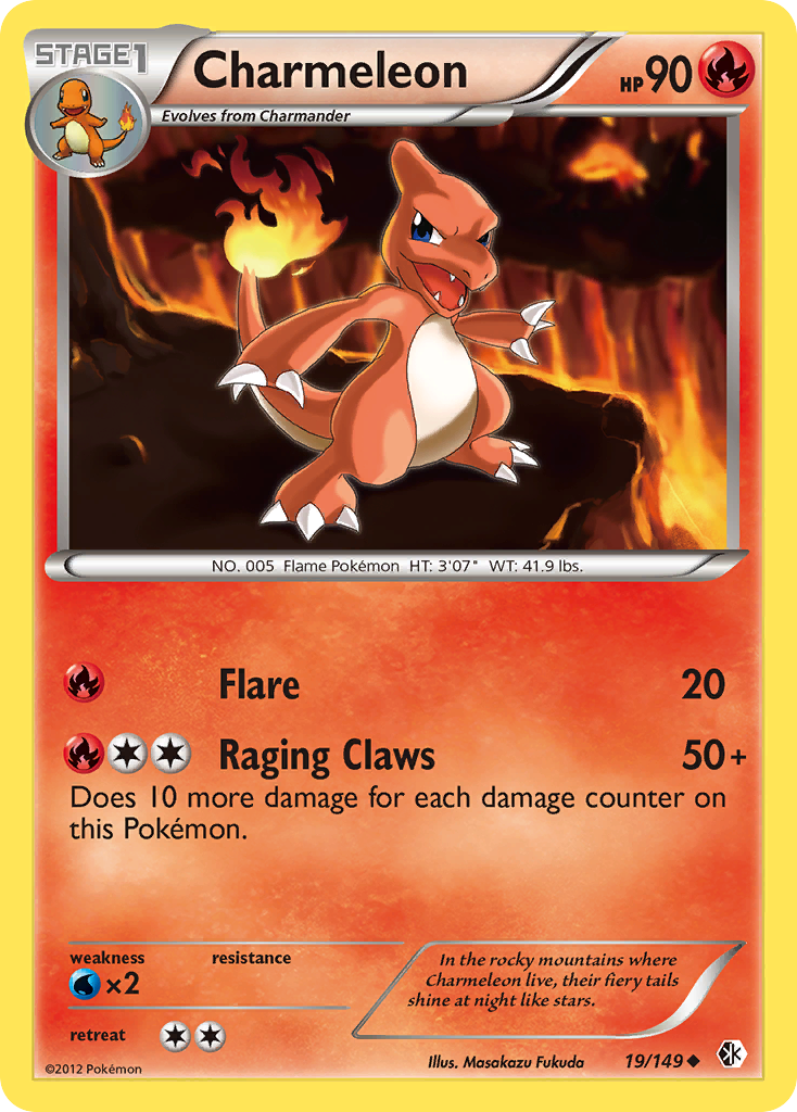 Charmeleon (19/149) [Black & White: Boundaries Crossed] | Fandemonia Ltd