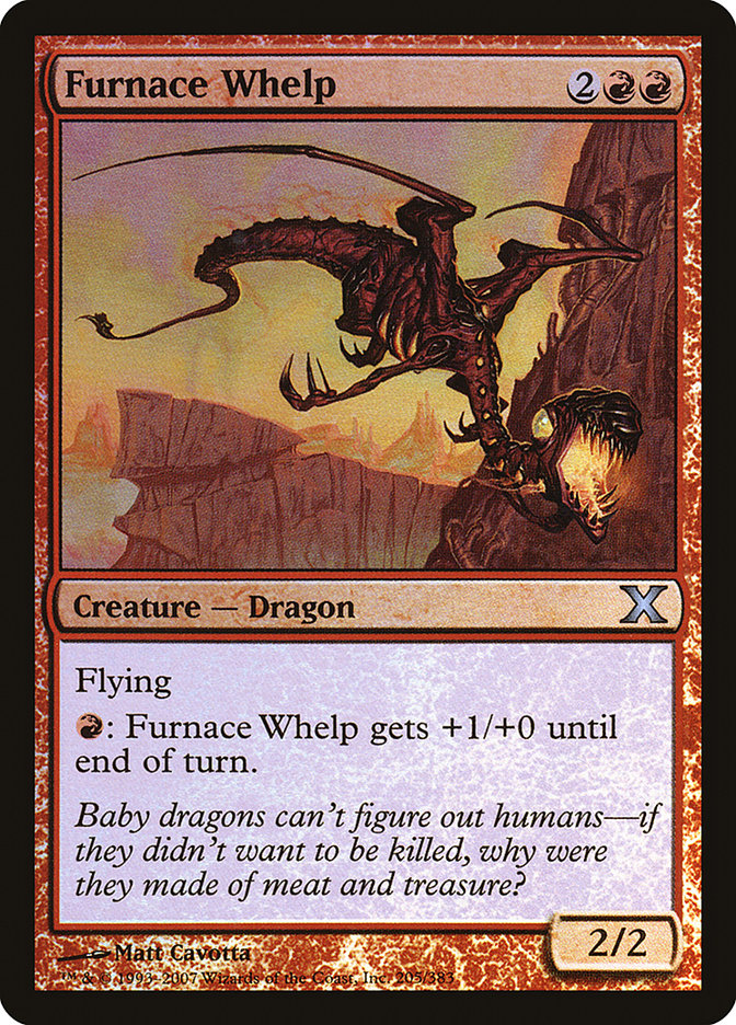 Furnace Whelp (Premium Foil) [Tenth Edition] | Fandemonia Ltd