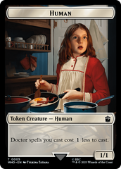 Human (0005) // Food (0026) Double-Sided Token [Doctor Who Tokens] | Fandemonia Ltd