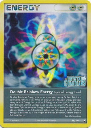 Double Rainbow Energy (88/100) (Stamped) [EX: Crystal Guardians] | Fandemonia Ltd