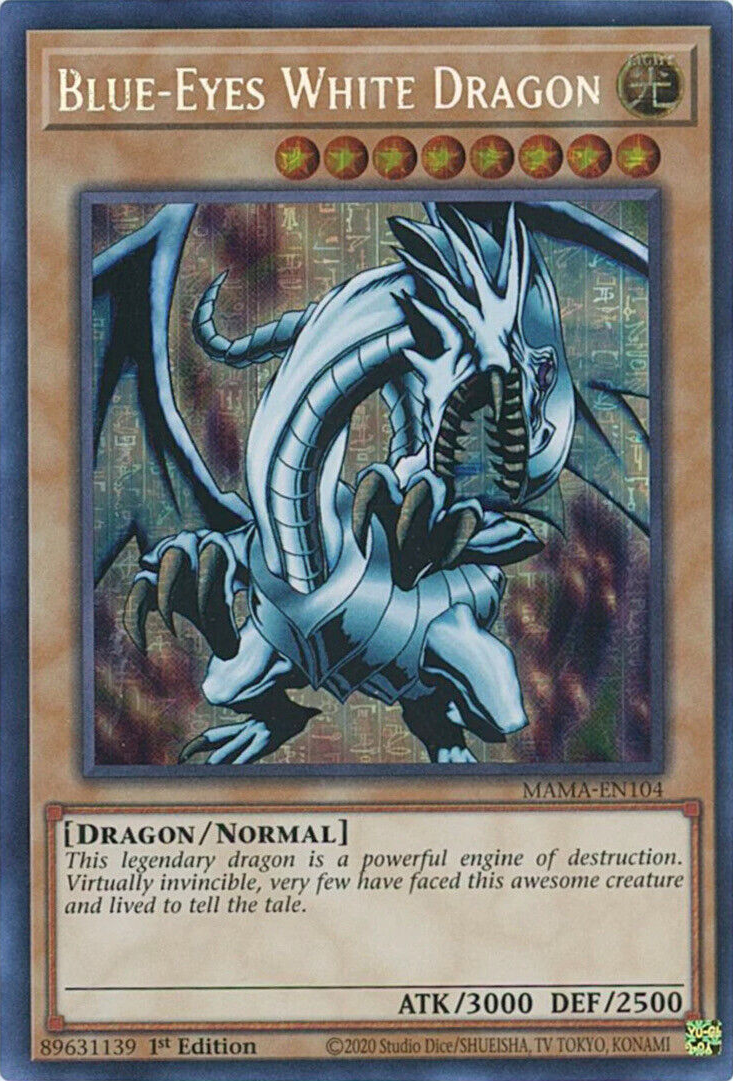 Blue-Eyes White Dragon [MAMA-EN104] Ultra Pharaoh's Rare | Fandemonia Ltd