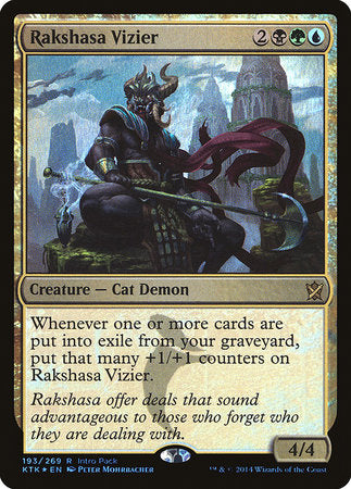 Rakshasa Vizier [Khans of Tarkir Promos] | Fandemonia Ltd