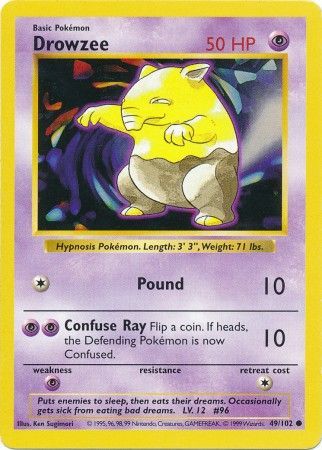 Drowzee (49/102) [Base Set Shadowless Unlimited] | Fandemonia Ltd