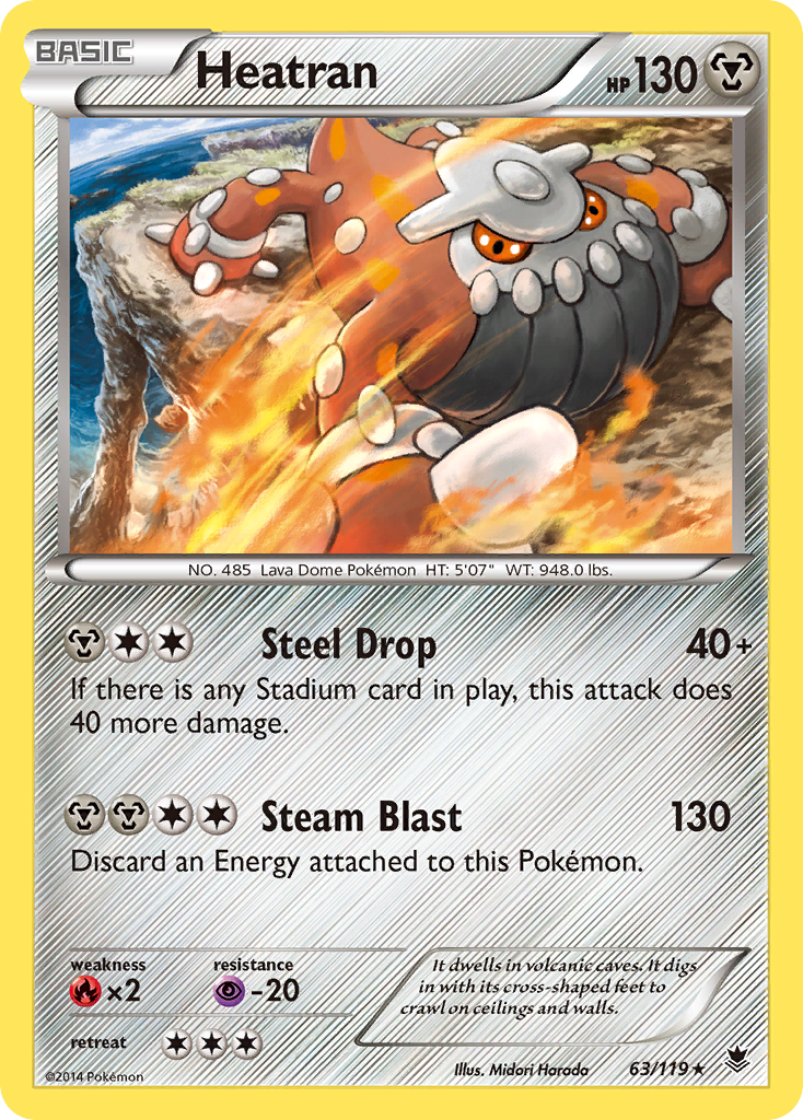 Heatran (63/119) [XY: Phantom Forces] | Fandemonia Ltd