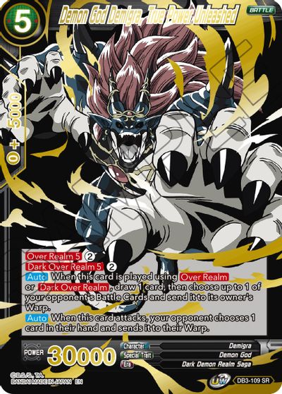 Demon God Demigra, True Power Unleashed (Alternate Art) (DB3-109) [Special Anniversary Set 2021] | Fandemonia Ltd