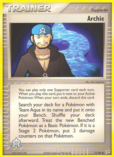 Archie (71/95) [EX: Team Magma vs Team Aqua] | Fandemonia Ltd