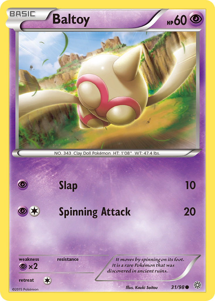 Baltoy (31/98) [XY: Ancient Origins] | Fandemonia Ltd