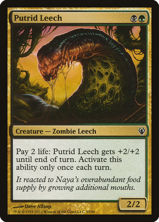 Putrid Leech [Duel Decks: Izzet vs. Golgari] | Fandemonia Ltd