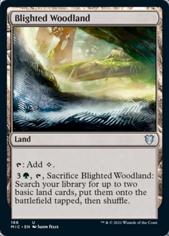 Blighted Woodland [Innistrad: Midnight Hunt Commander] | Fandemonia Ltd