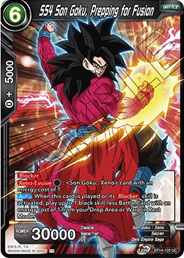 SS4 Son Goku, Prepping for Fusion (BT14-125) [Cross Spirits] | Fandemonia Ltd