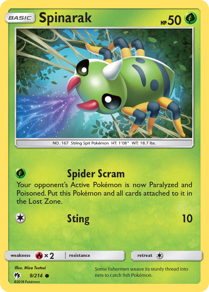 Spinarak (9/214) [Sun & Moon: Lost Thunder] | Fandemonia Ltd