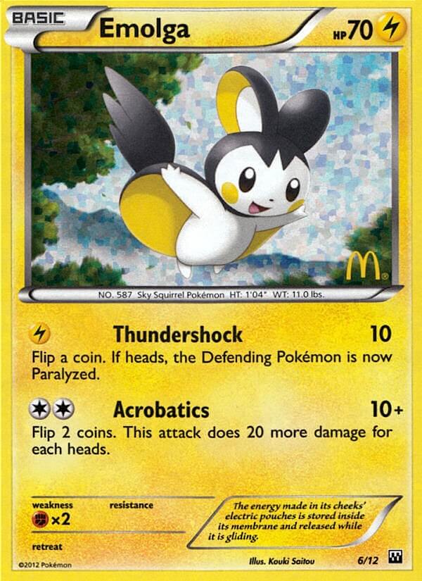 Emolga (6/12) [McDonald's Promos: 2012 Collection] | Fandemonia Ltd