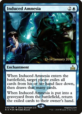 Induced Amnesia [Rivals of Ixalan Promos] | Fandemonia Ltd