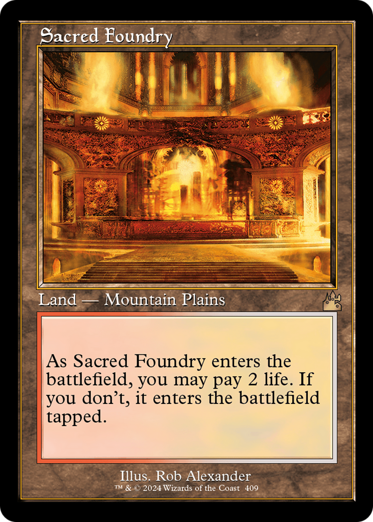 Sacred Foundry (Retro) [Ravnica Remastered] | Fandemonia Ltd