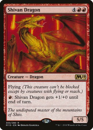 Shivan Dragon [Core Set 2019] | Fandemonia Ltd