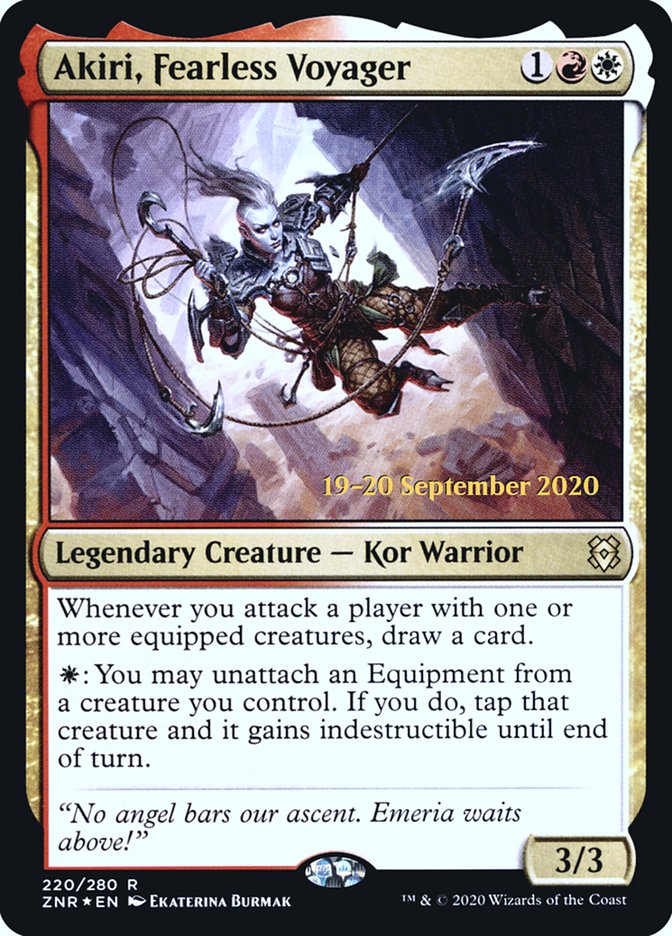 Akiri, Fearless Voyager  [Zendikar Rising Prerelease Promos] | Fandemonia Ltd