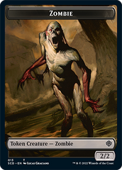 Zombie // Zombie Army Double-Sided Token [Starter Commander Decks] | Fandemonia Ltd