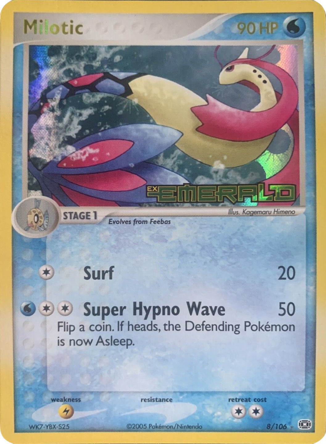 Milotic (8/106) (Stamped) [EX: Emerald] | Fandemonia Ltd