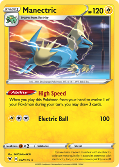 Manectric (052/185) [Sword & Shield: Vivid Voltage] | Fandemonia Ltd