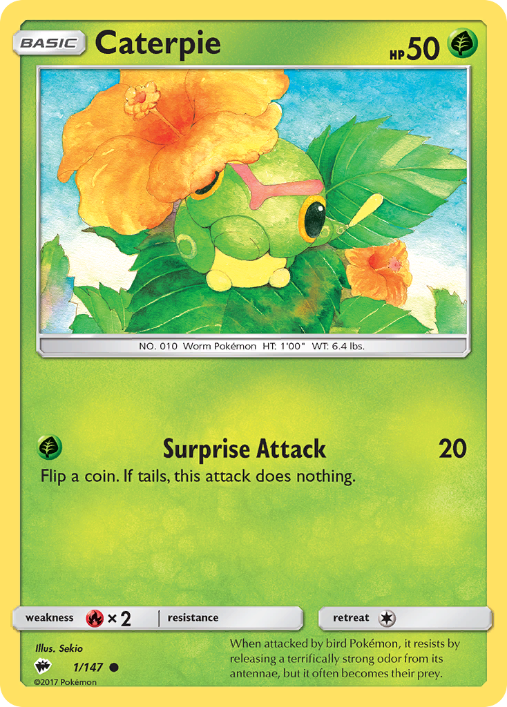 Caterpie (1/147) [Sun & Moon: Burning Shadows] | Fandemonia Ltd