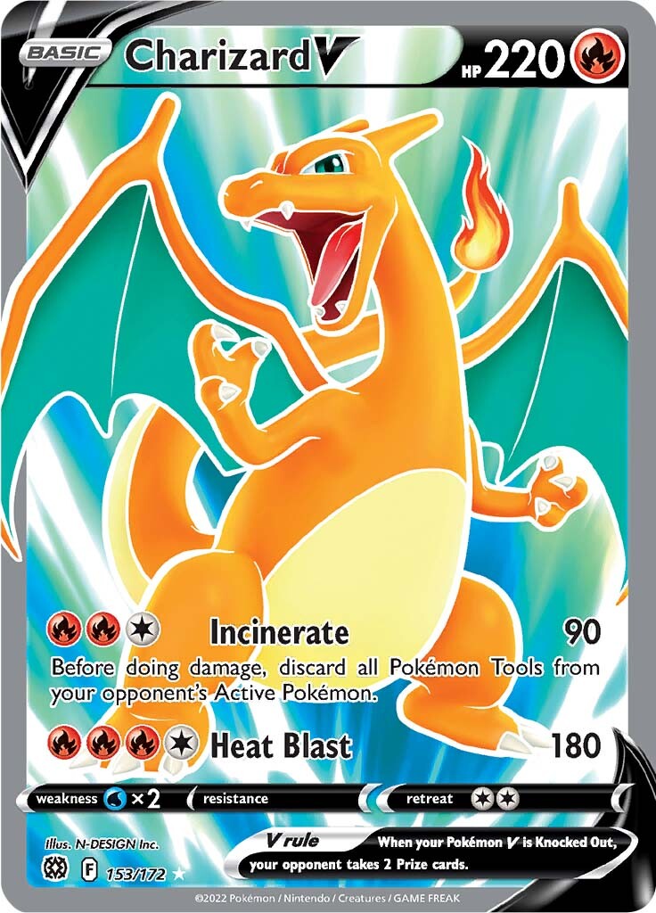 Charizard V (153/172) [Sword & Shield: Brilliant Stars] | Fandemonia Ltd