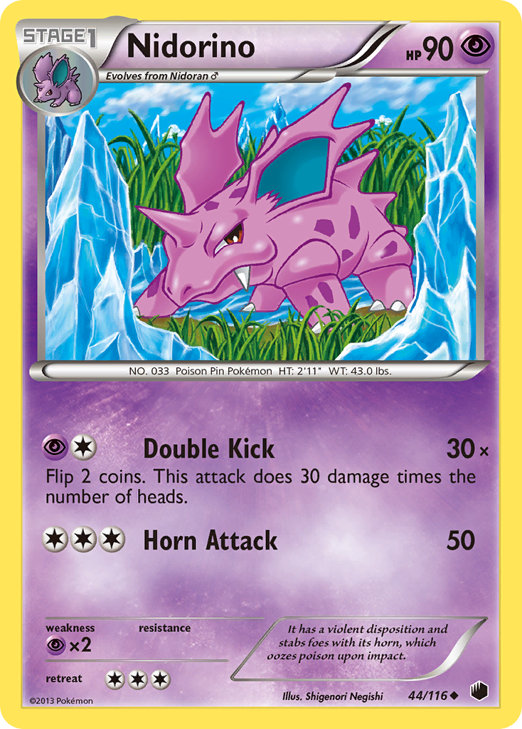 Nidorino (44/116) [Black & White: Plasma Freeze] | Fandemonia Ltd