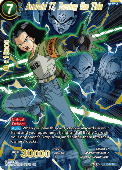 Android 17, Turning the Tide (Alternate Art) [DB2-036_R] | Fandemonia Ltd