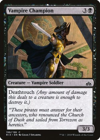 Vampire Champion [Rivals of Ixalan] | Fandemonia Ltd