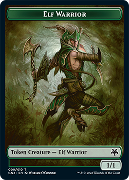 Soldier // Elf Warrior Double-Sided Token [Game Night: Free-for-All Tokens] | Fandemonia Ltd