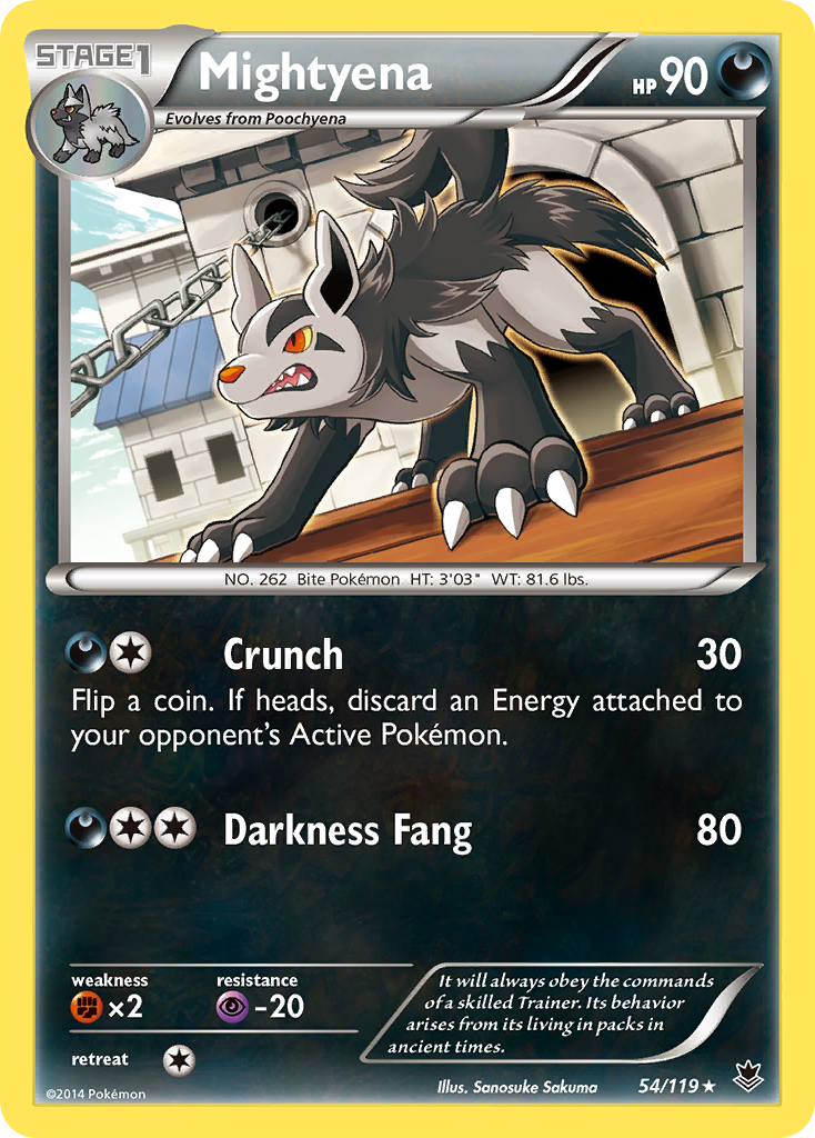 Mightyena (54/119) [XY: Phantom Forces] | Fandemonia Ltd