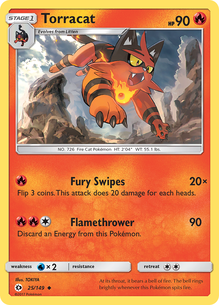 Torracat (25/149) [Sun & Moon: Base Set] | Fandemonia Ltd