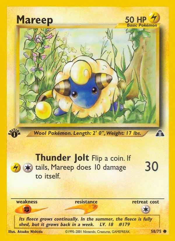 Mareep (58/75) [Neo Discovery 1st Edition] | Fandemonia Ltd