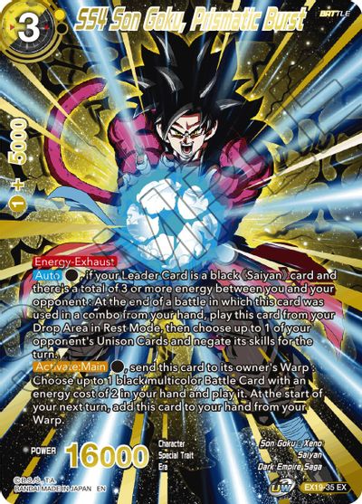 SS4 Son Goku, Prismatic Burst [EX19-35] | Fandemonia Ltd