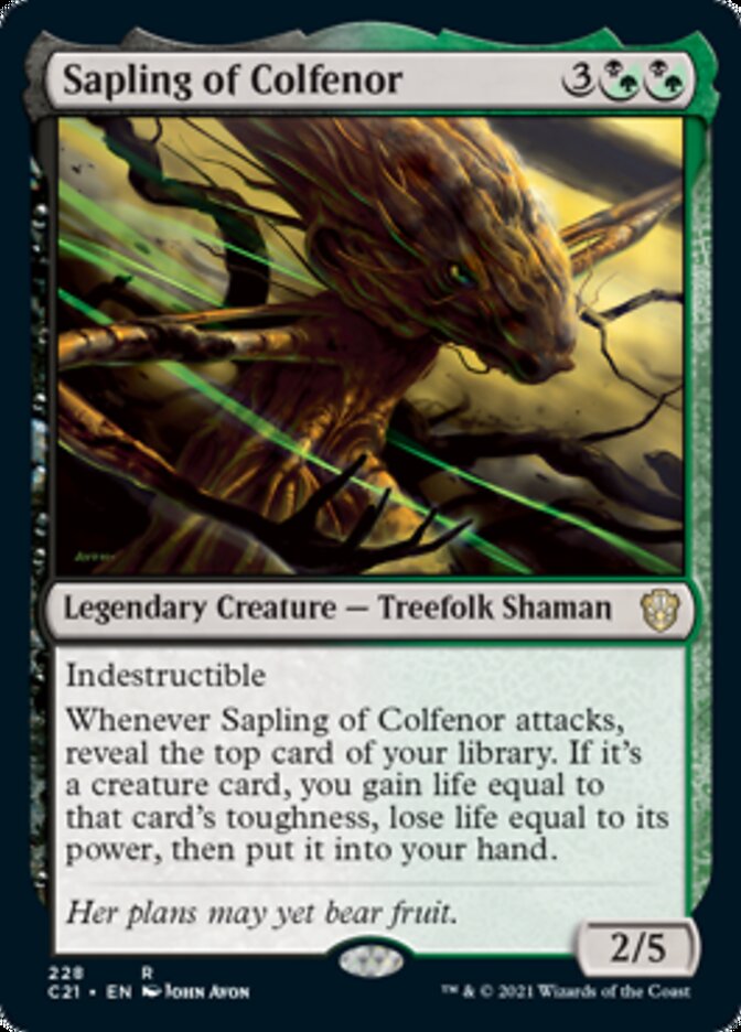 Sapling of Colfenor [Commander 2021] | Fandemonia Ltd